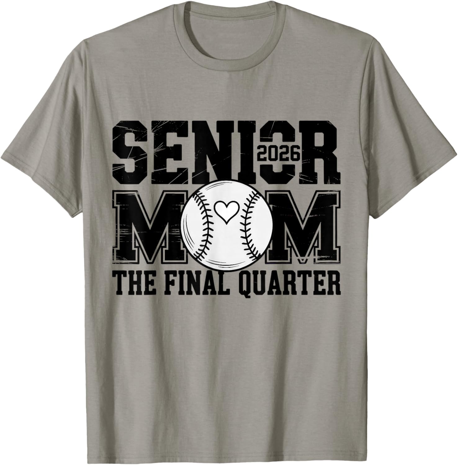 Senior Baseball Mom Baseball Mama Game Day Class of 2026 Mom T-Shirt - T-Shirt | Sand