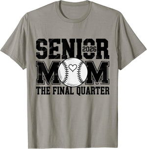 Senior Baseball Mom Baseball Mama Game Day Class of 2026 Mom T-Shirt - T-Shirt | Sand