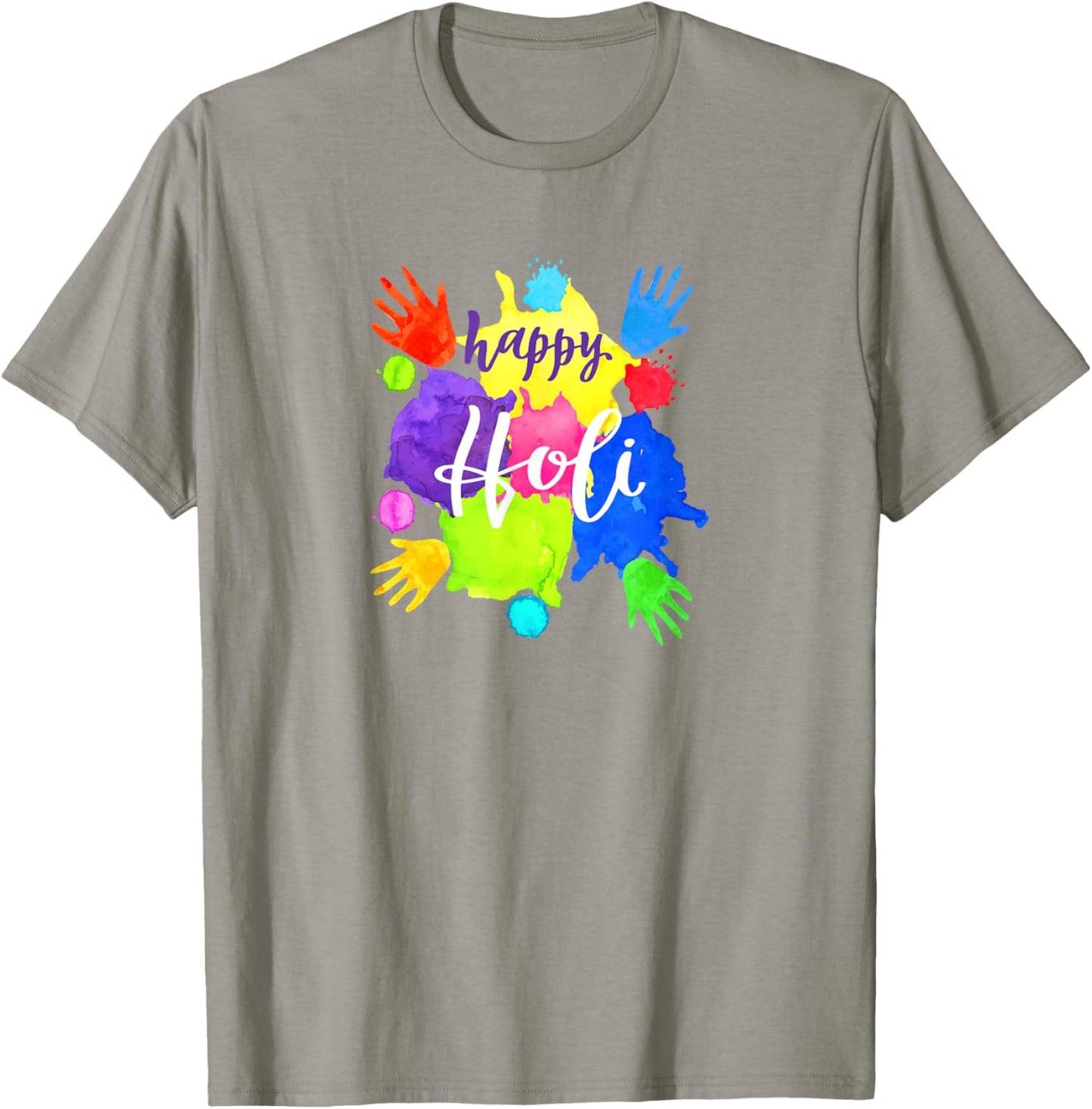 Happy Holi T Shirts Women Festival Outfit Color India Hindu T-Shirt - T-Shirt | Sand