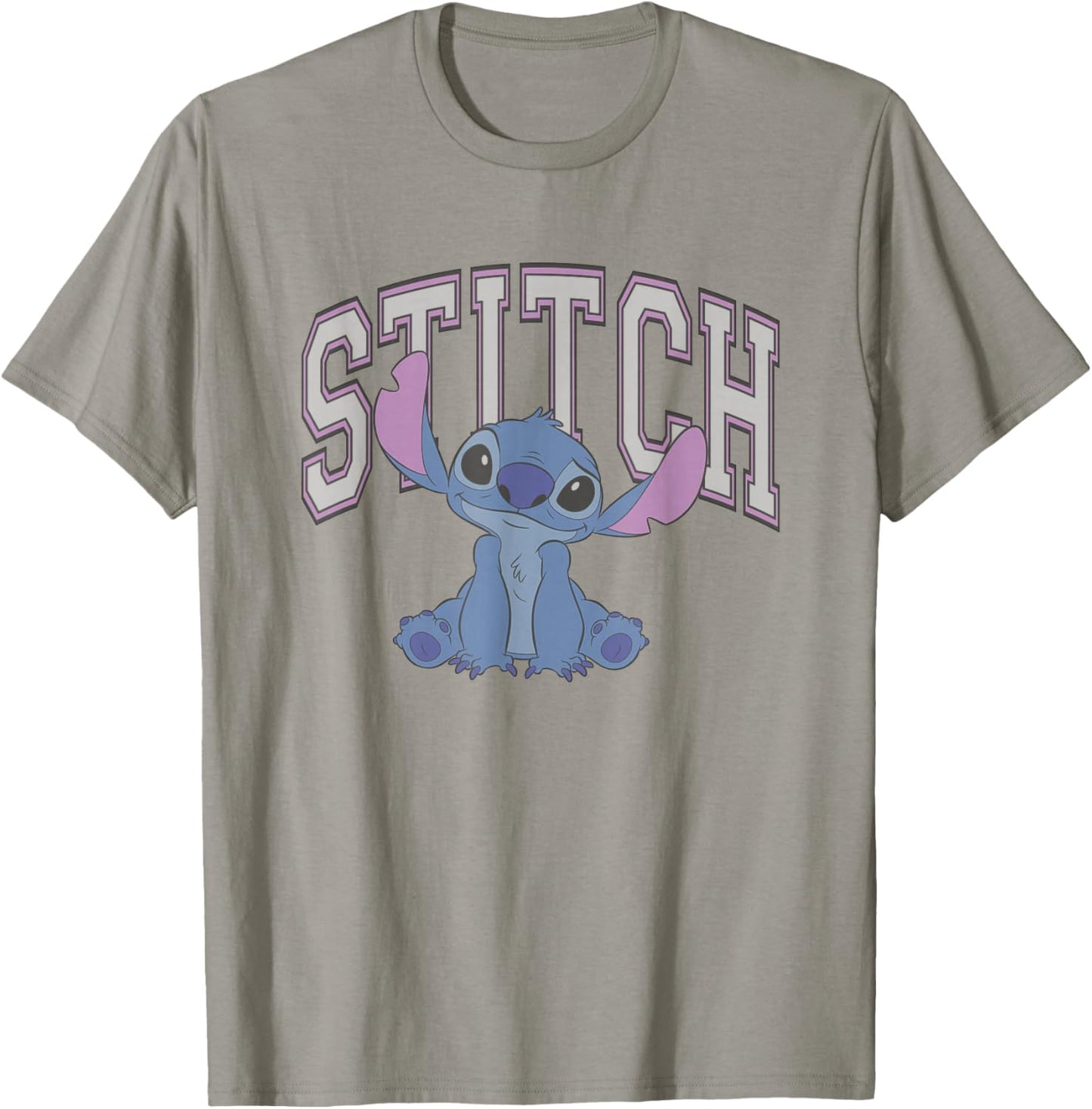 Disney Lilo and Stitch Classic Pink Varsity T-Shirt - T-Shirt | Sand