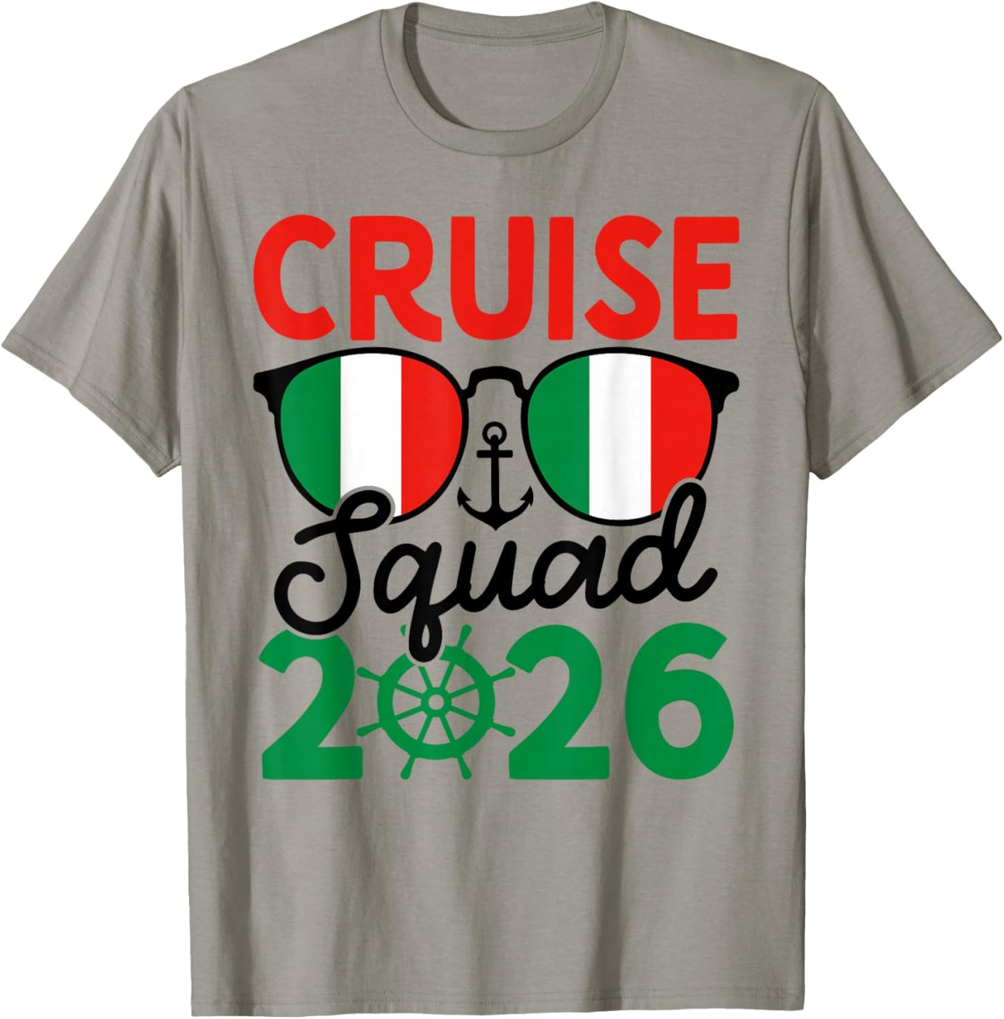 Italy Cruise Squad 2026 Summer Vacation Matching Family T-Shirt - T-Shirt | Sand