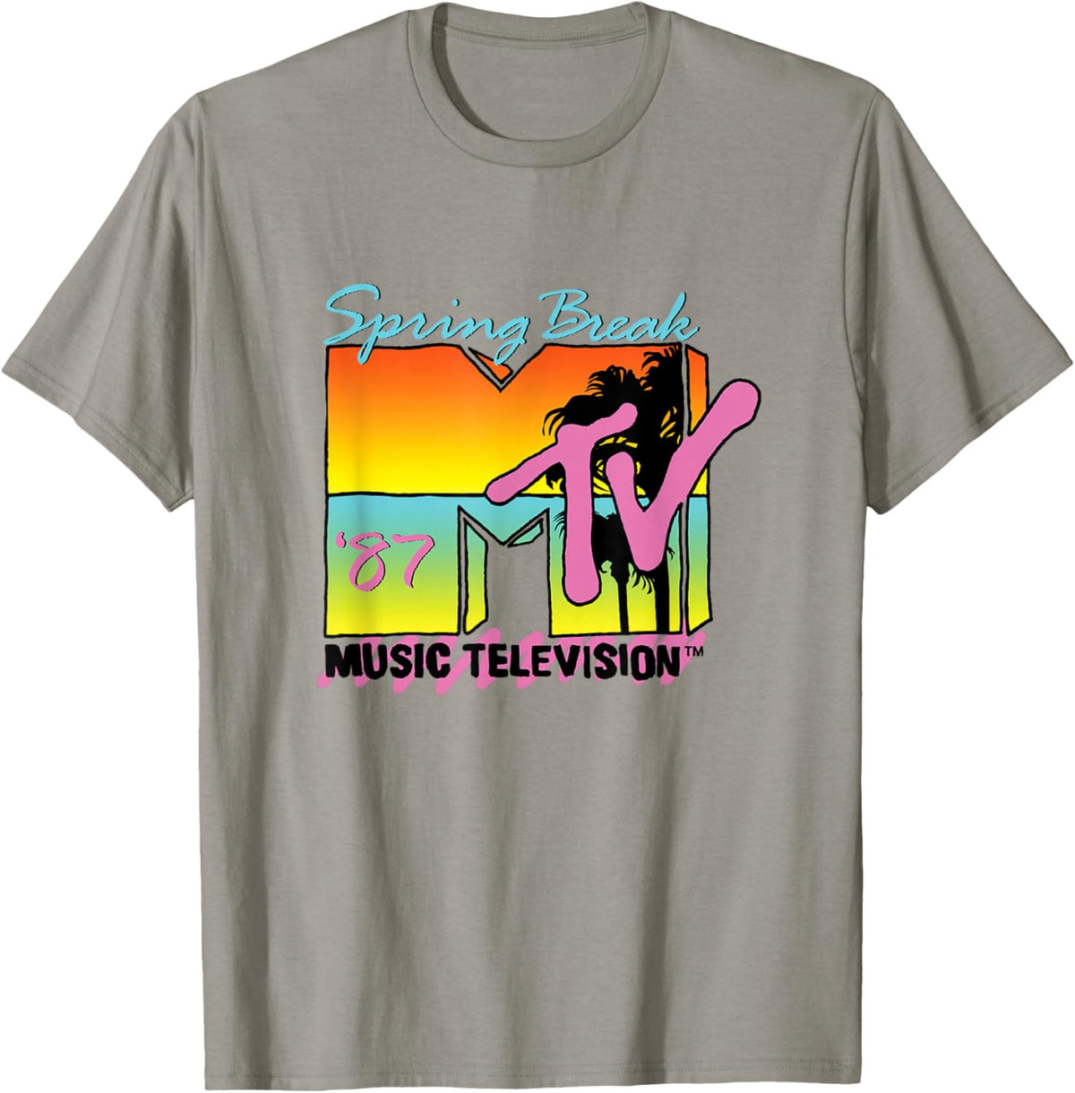 Classic MTV Logo Spring Break 87' T-Shirt - T-Shirt | Sand