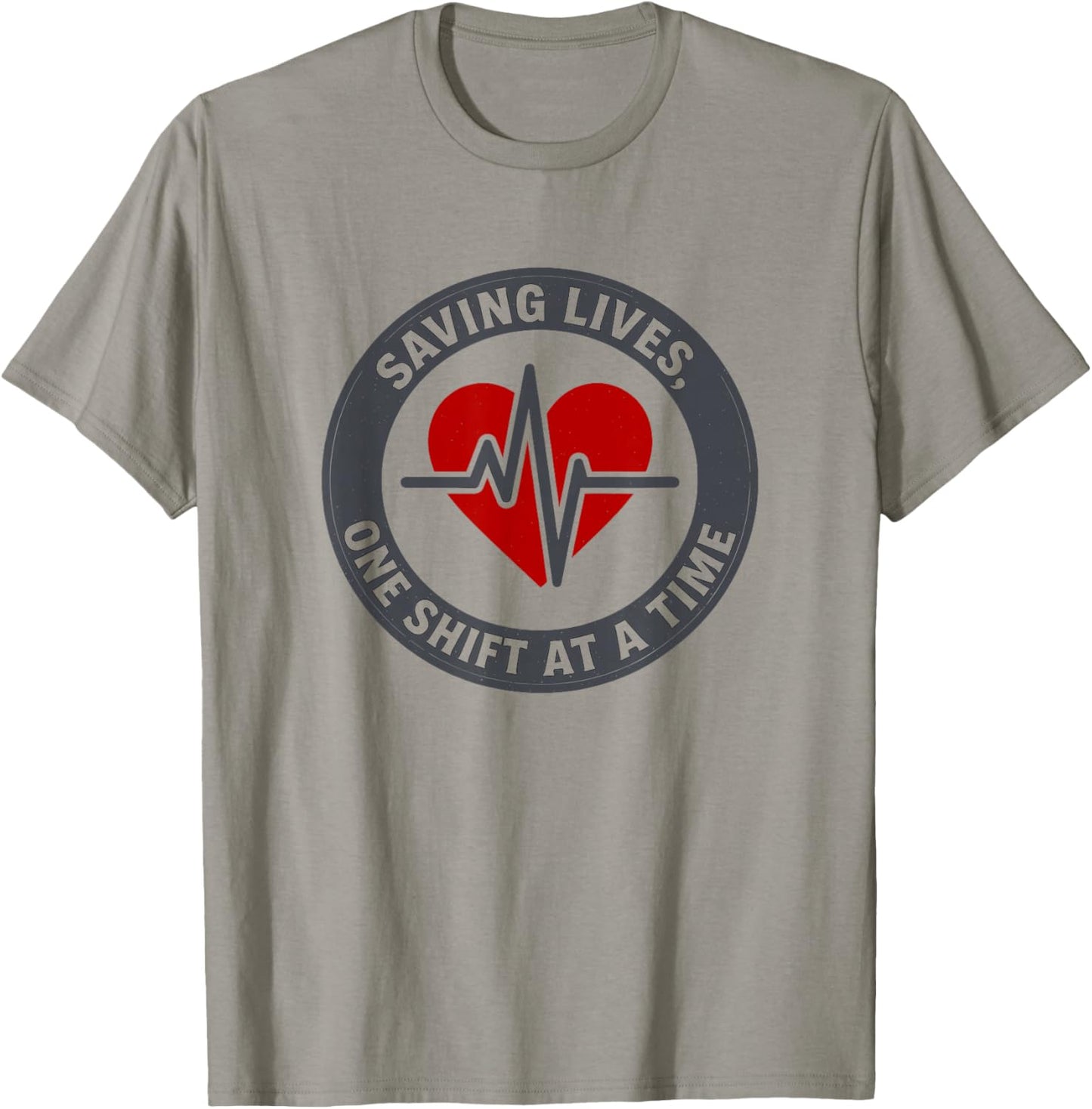Saving Lives one Shift at a time ER Nurses T-Shirt - T-Shirt | Sand
