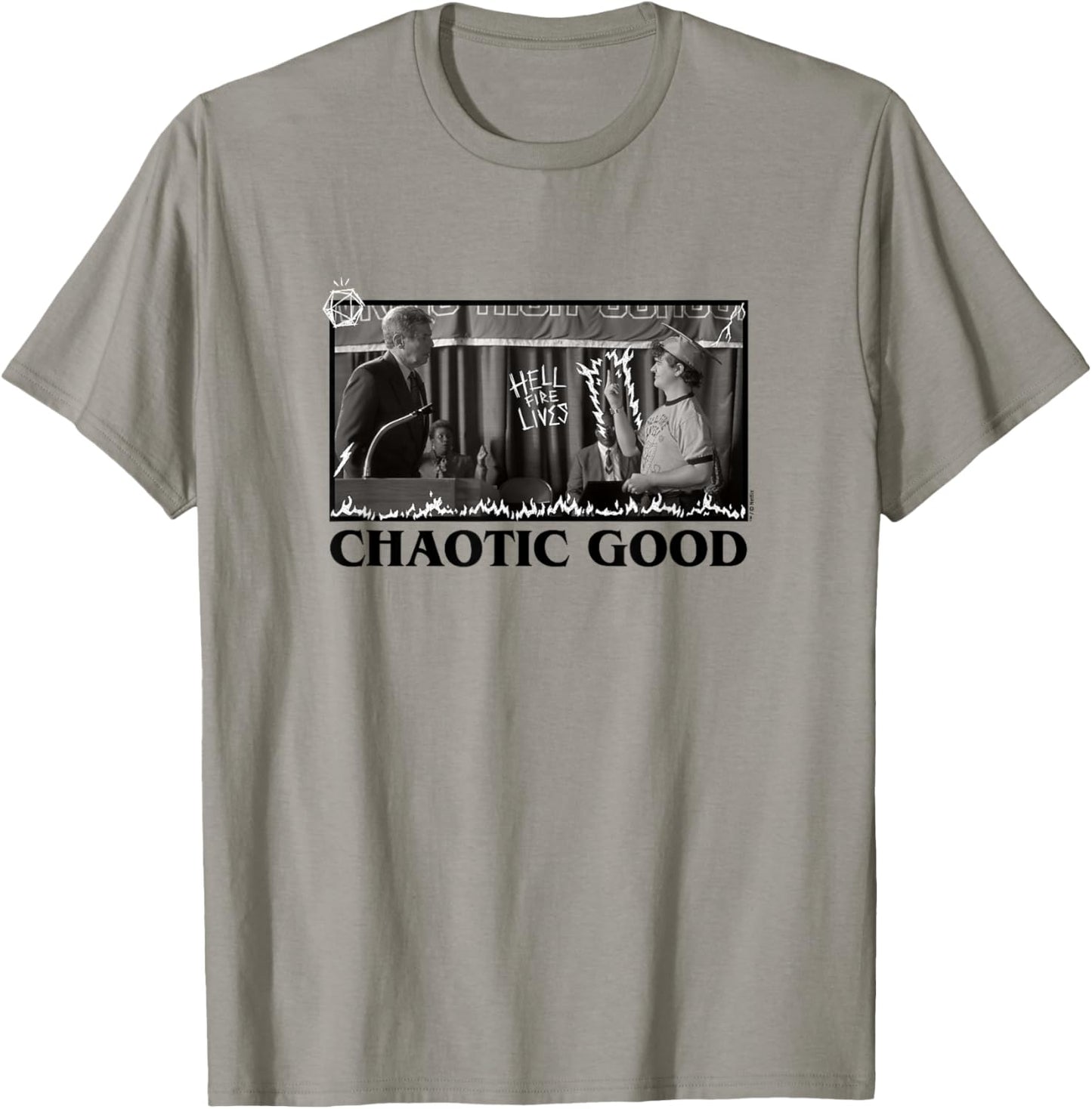 Stranger Things Chaotic Good Graduation Officially Licensed T-Shirt - T-Shirt | Sand
