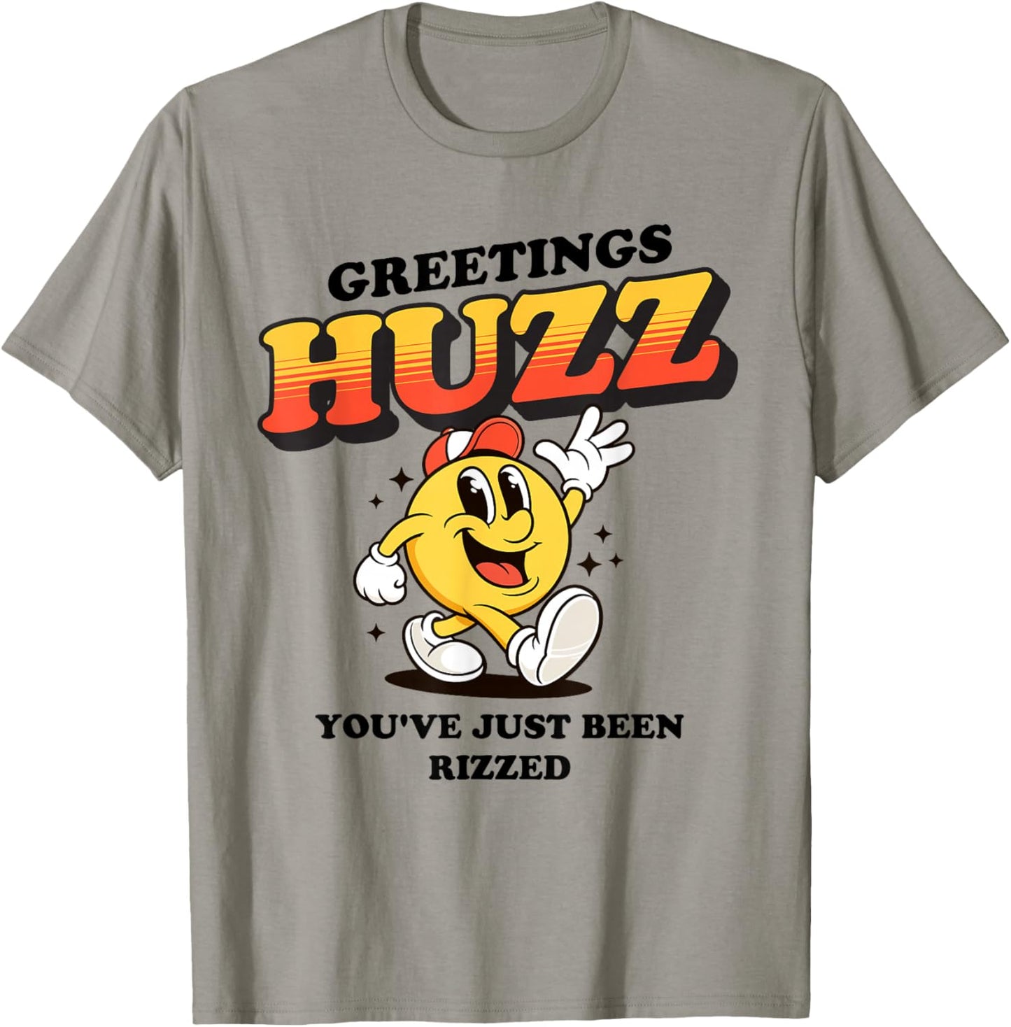 Greetings Huzz Meme Funny Flirting Valentine's Day Z Slang T-Shirt - T-Shirt | Sand
