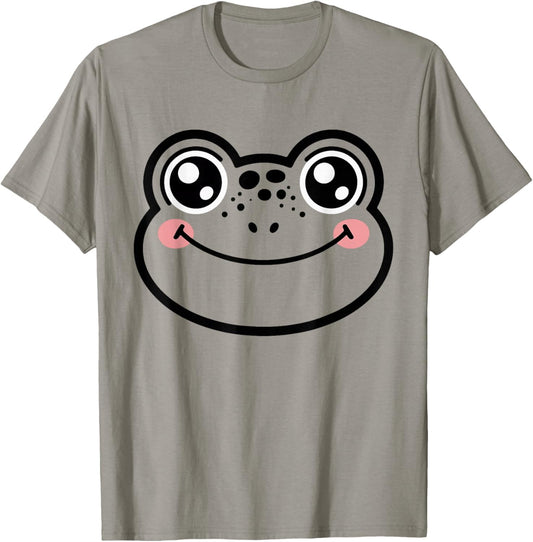 Funny Frog Face Halloween Matching Costume Animals T-Shirt - T-Shirt | Sand