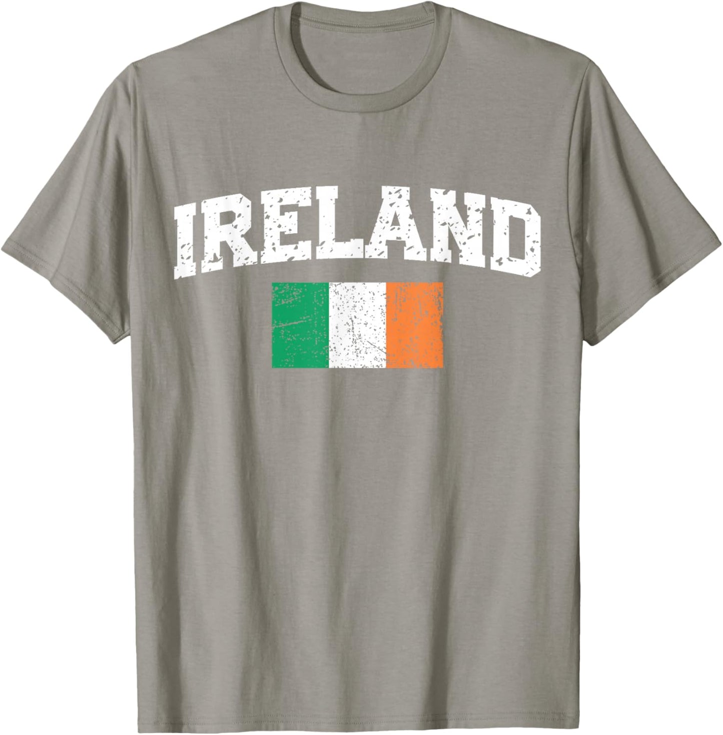 Vintage Ireland Irish Flag St Patrick's Day Men Women Kids T-Shirt - T-Shirt | Sand