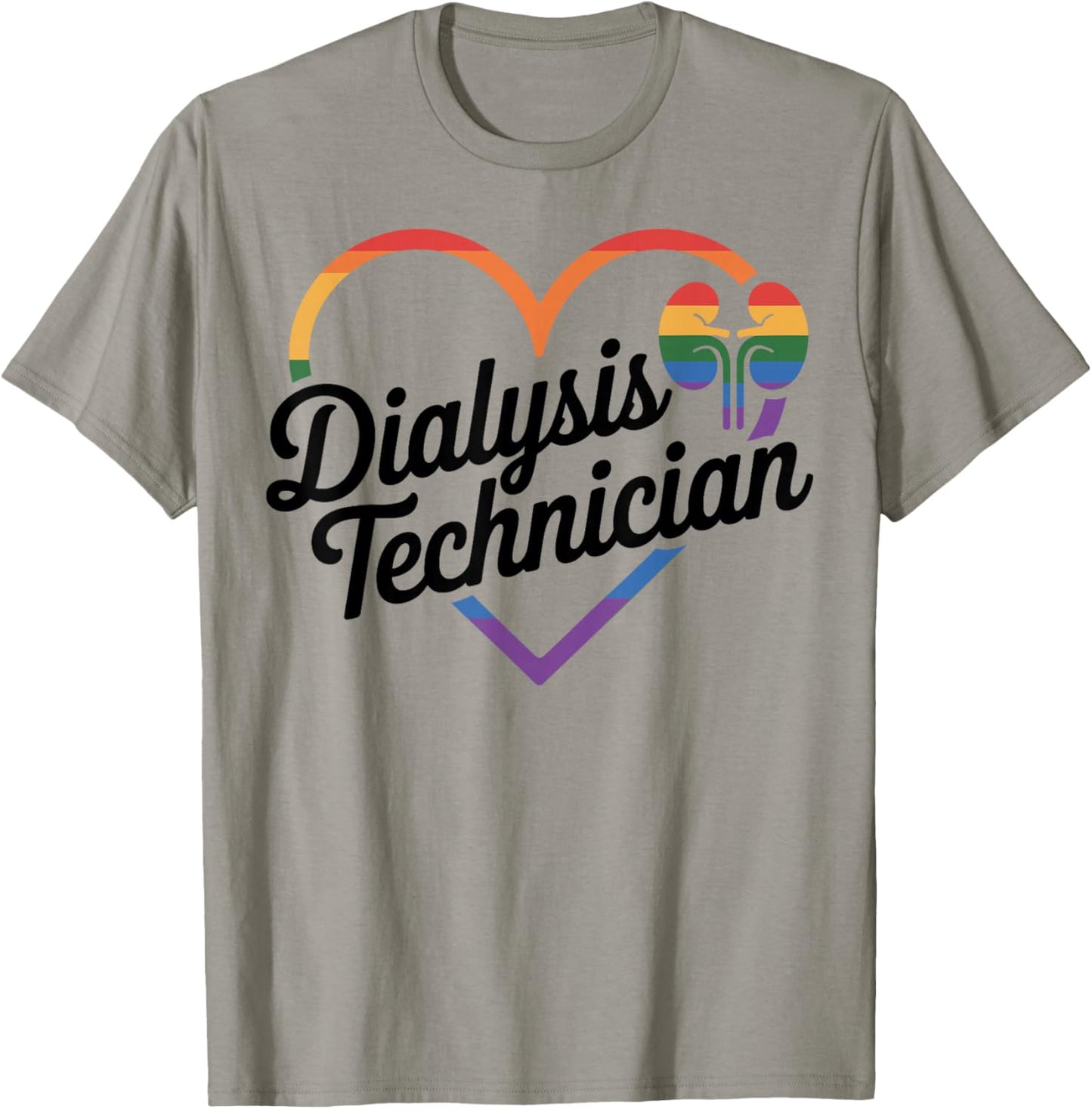 Dialysis Technician Heart Dialysis Tech T-Shirt - T-Shirt | Sand