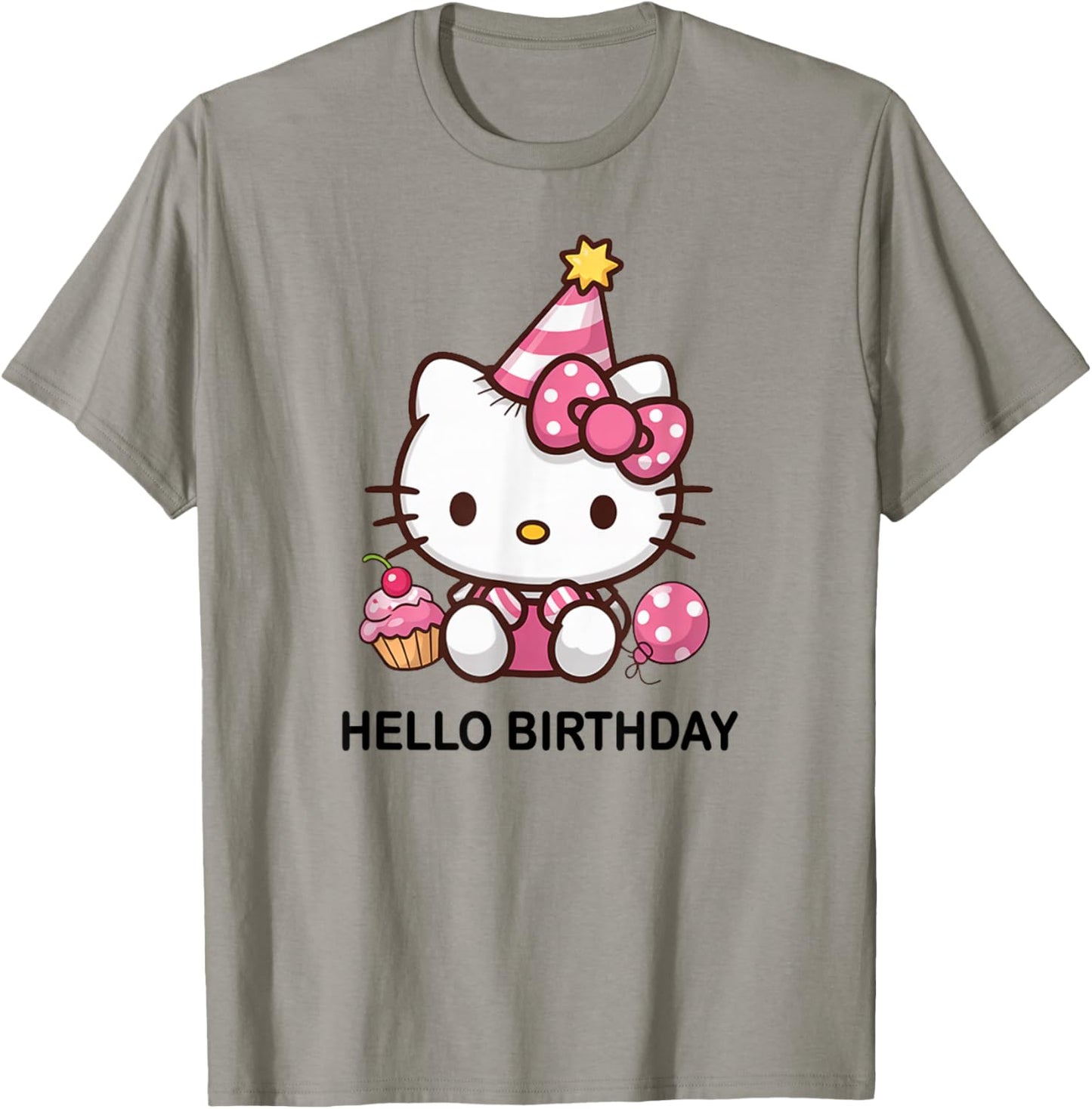 Kitty Birthday Party for Kids Cute Cat Birthday for Girl T-Shirt - T-Shirt | Sand