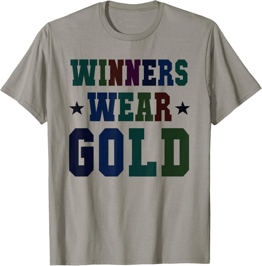 Vintage Bruh Winners WEAR Gold Competition War Game T-Shirt - T-Shirt | Sand