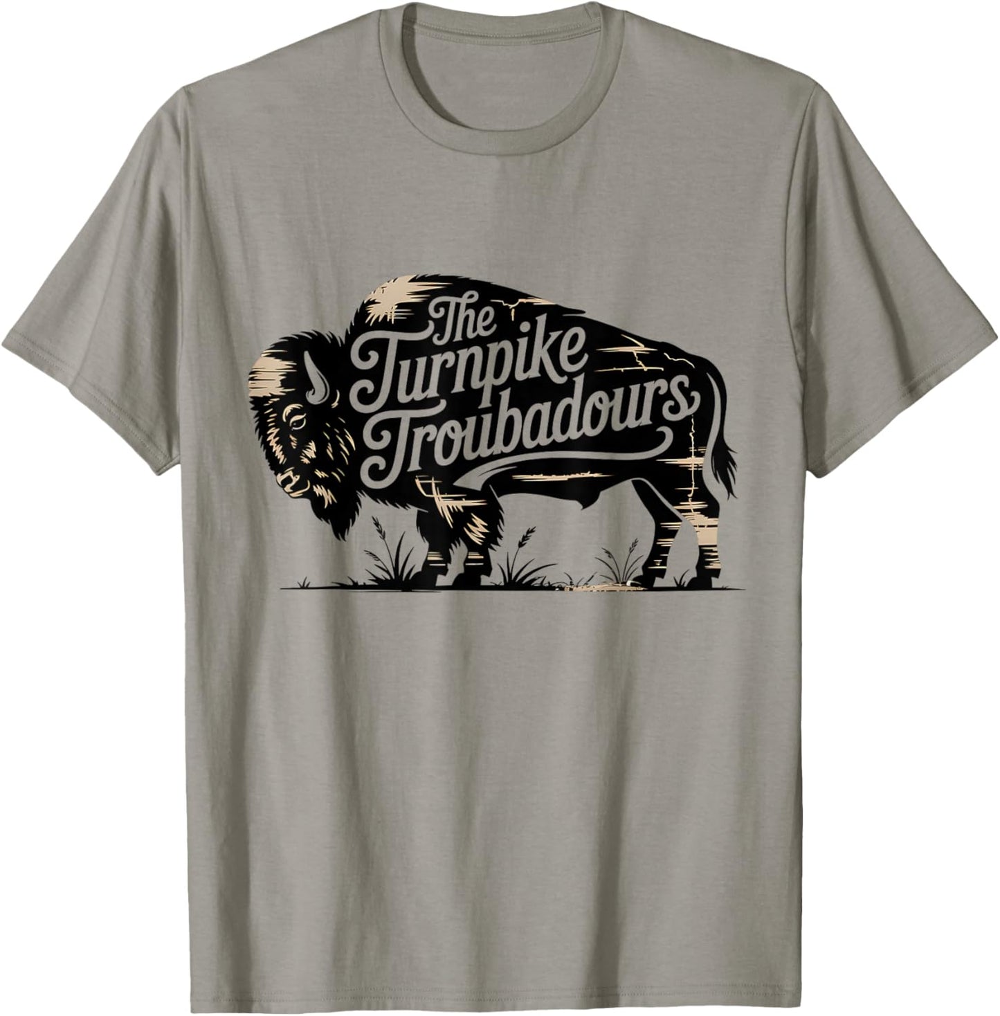 Vintage Turnpike Distressed Country Music Men Women T-Shirt - T-Shirt | Sand