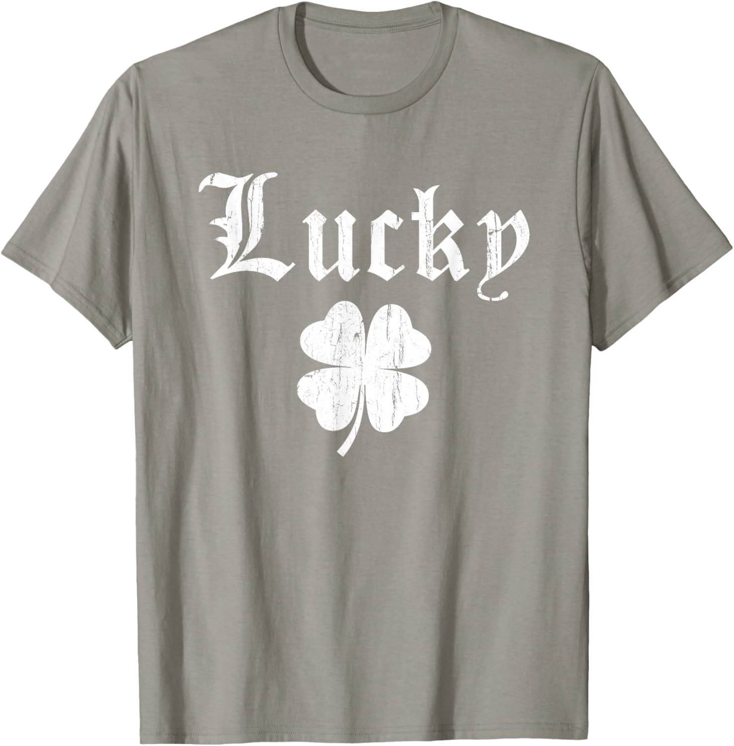 Lucky Shamrock Lucky Fucker Shamrock St. Patricks Day Adult T-Shirt - T-Shirt | Sand