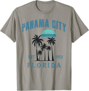 Vacation Panama City Florida Est 1953 Summer Men Women Kids T-Shirt - T-Shirt | Sand