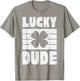 St Patricks Day Lucky Dude Clover Saint Pattys Men Boys Kids T-Shirt - T-Shirt | Sand