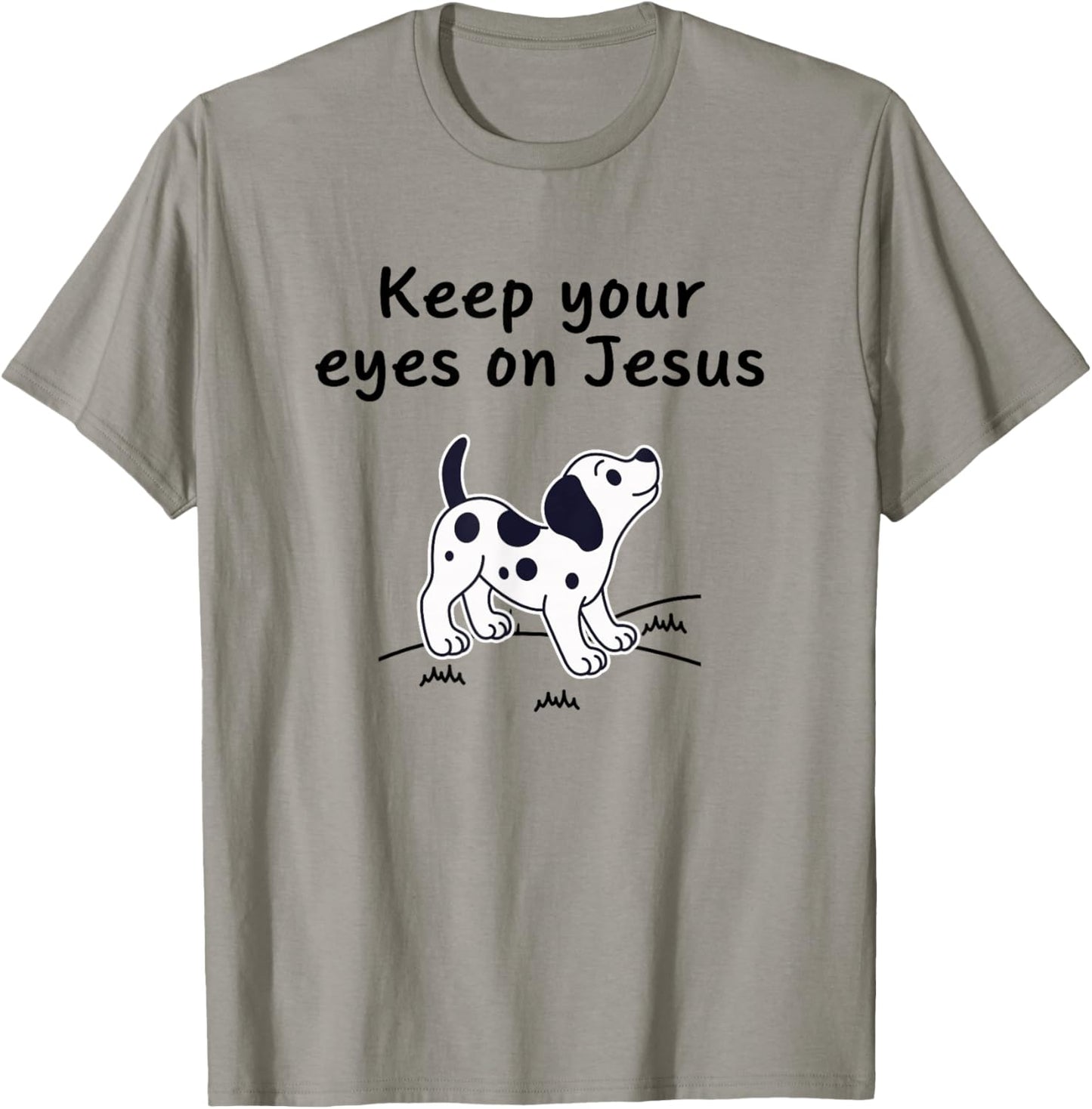 Keep Your Eyes ON Jesus, Christian Kid Dog T-Shirt - T-Shirt | Sand