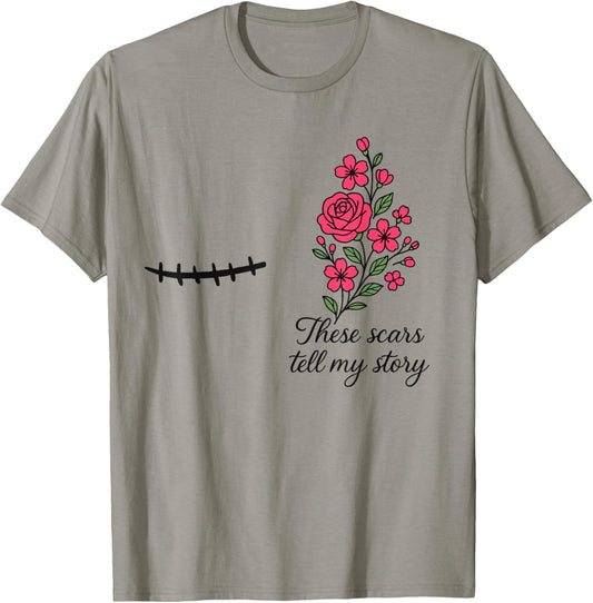 Floral Breast Cancer Awareness Right Mastectomy Survivor T-Shirt - T-Shirt | Sand