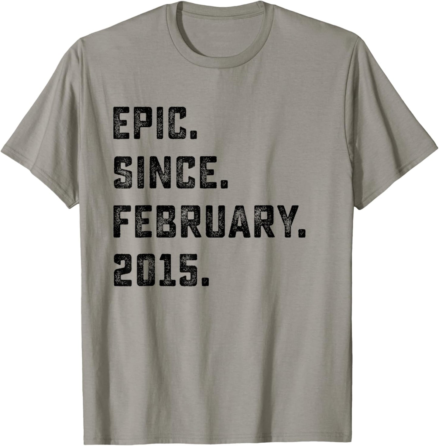 11th Birthday Gift Epic Since February 2015 11 Years Old T-Shirt - T-Shirt | Sand