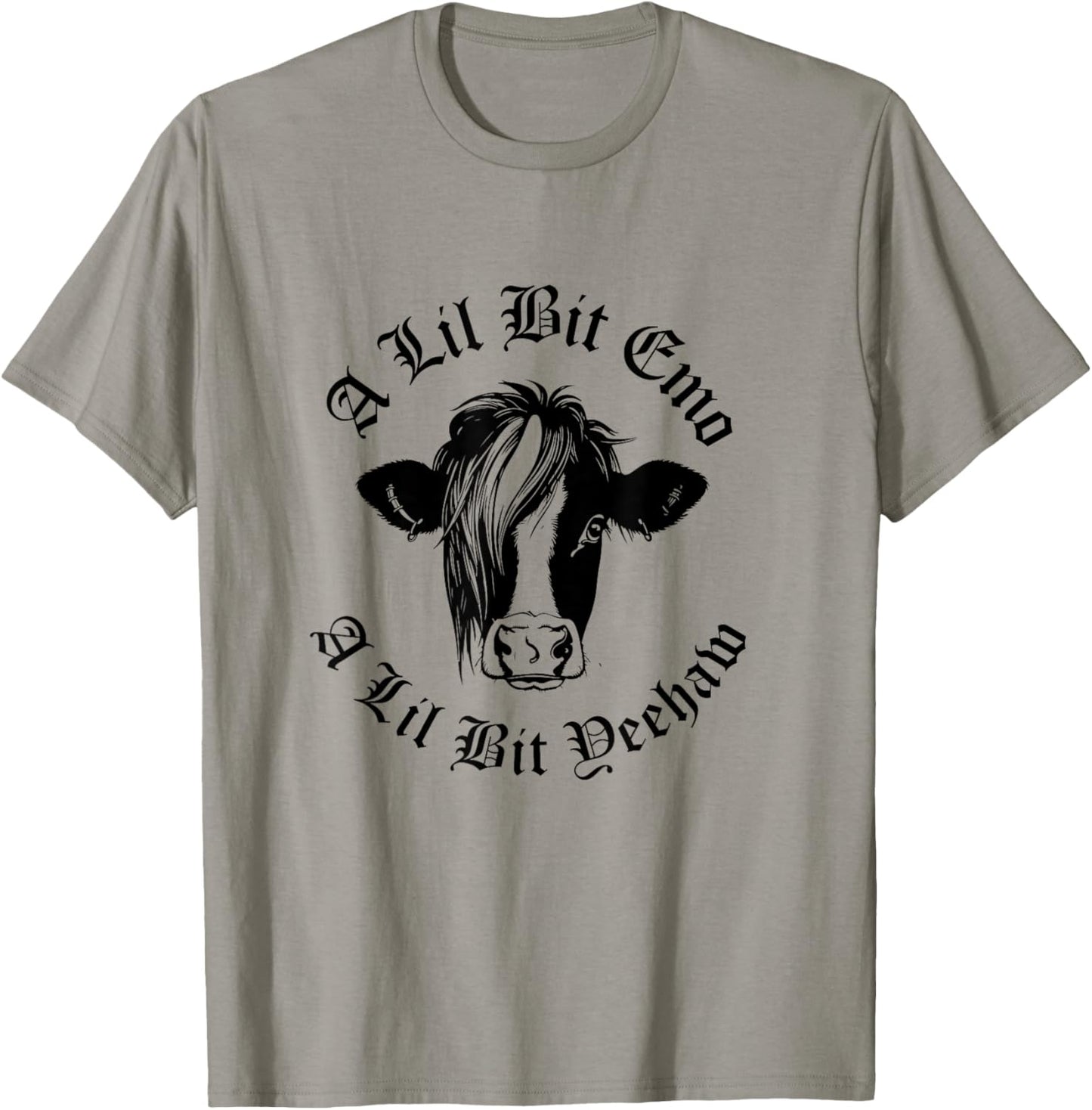 A Lil Bit Emo A Lil Bit Yeehaw Funny Emo Cowboy T-Shirt - T-Shirt | Sand