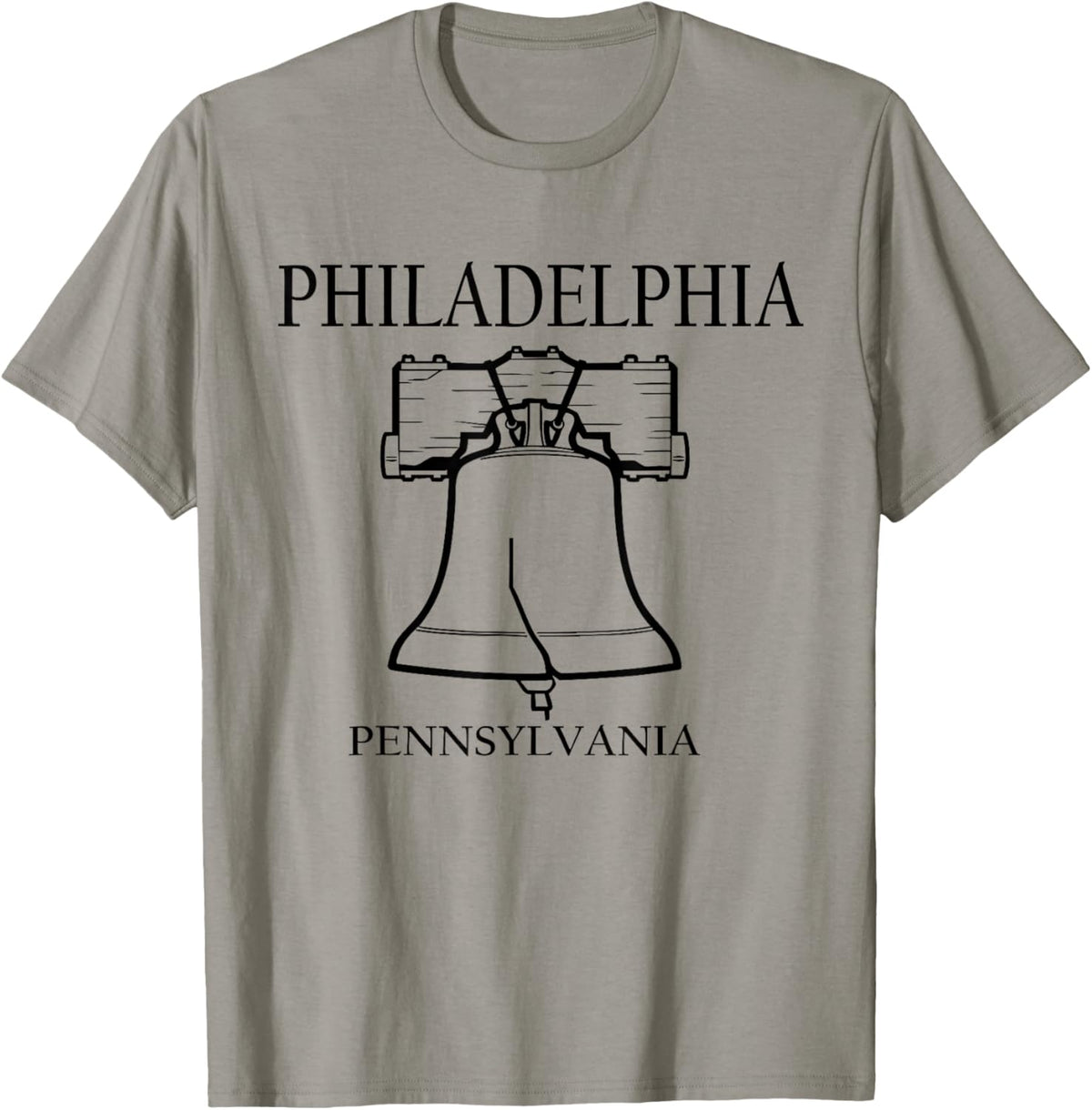 Philadelphia Pennsylvania Minimalist City Travel Souvenir T-Shirt - T-Shirt | Sand