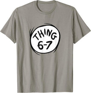 The Cat in The Hat Signature Collection Thing 6-7 T-Shirt - T-Shirt | Sand