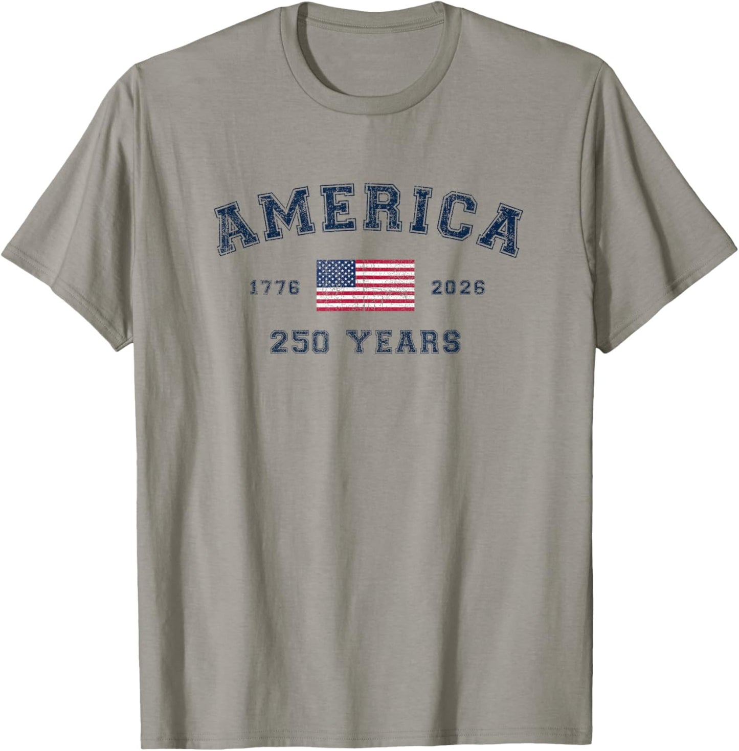America 250 Years USA United States Flag July 4th 2026 1776 T-Shirt - T-Shirt | Sand