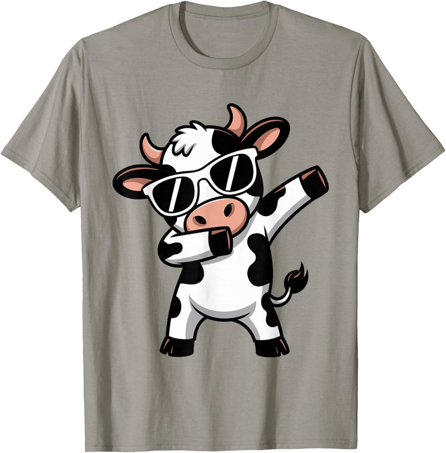 Cute Dabbing Cow Clothes Men Toddler Boys Farm Animal Kids T-Shirt - T-Shirt | Sand