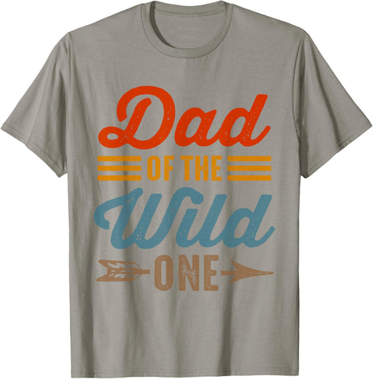 Dad of The Wild One Son Daughter 1st Birthday Father's Day T-Shirt - T-Shirt | Sand