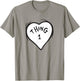 The Cat in The Hat Heart Thing One Officially Licensed T-Shirt - T-Shirt | Sand