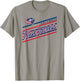 Columbus Blue Jackets Retro Performer Gray NHL Licensed T-Shirt - T-Shirt | Sand