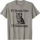 If I Shenan Once I'll Shenanigan Cute Cat St Patricks Day T-Shirt - T-Shirt | Sand