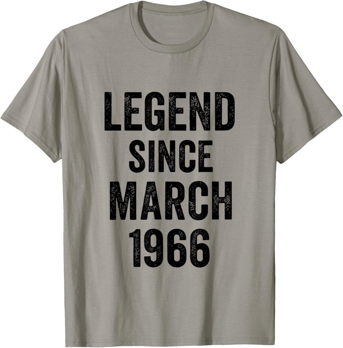 60 Birthday Decorations Men 60yr March 1966 60th Birthday T-Shirt - T-Shirt | Sand