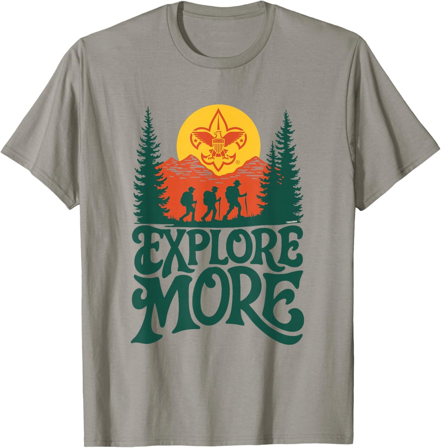 Explore More! Hiking Scouts BSA Cub Scouting Outdoor T-Shirt - T-Shirt | Sand