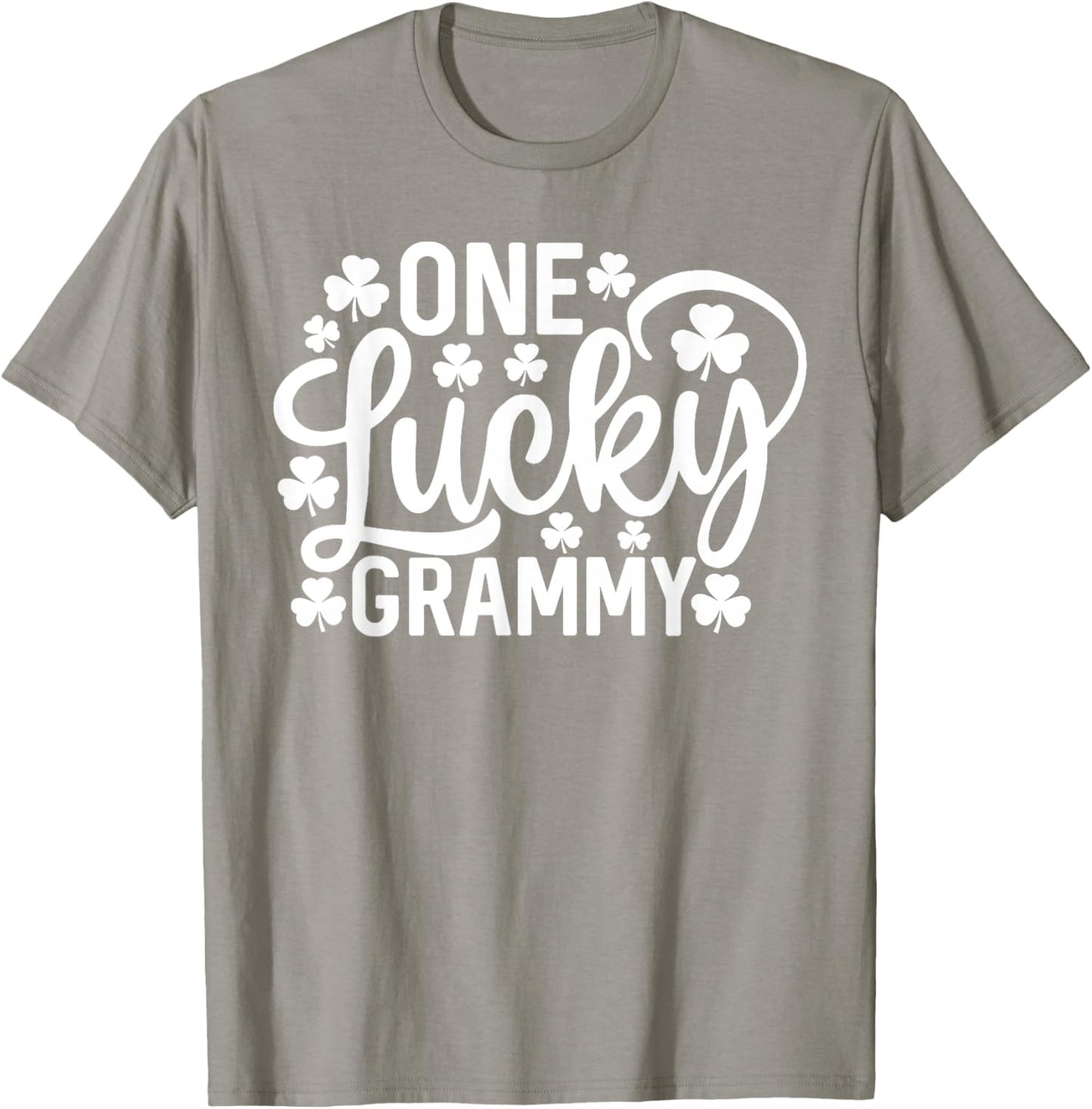 One Lucky Grammy Funny St Patrick's Day Shamrocks T-Shirt - T-Shirt | Sand