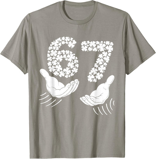 St Patricks Day Six Seven Bruh 6 7 Meme Boys Girls Teen Kids T-Shirt - T-Shirt | Sand