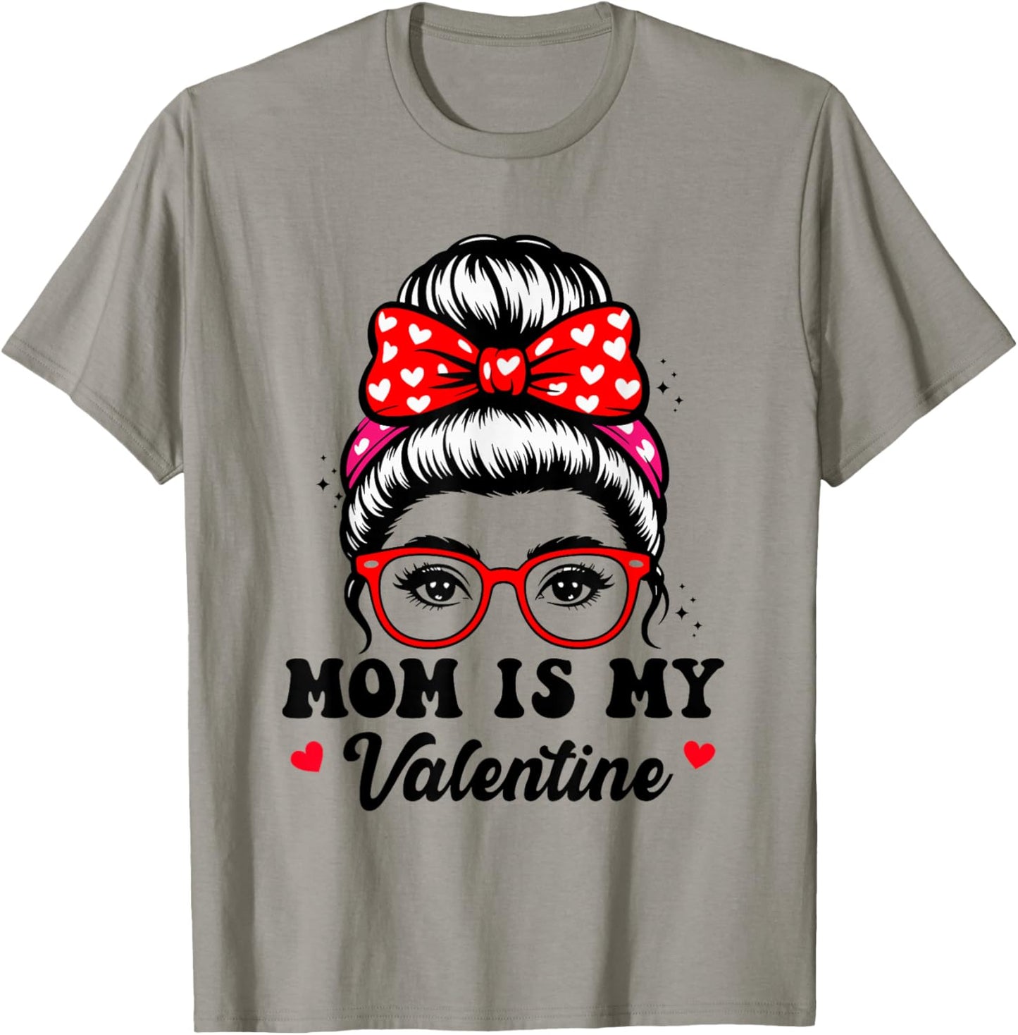 Groovy Mama is My Valentine Funny Heart Boys Girls T-Shirt - T-Shirt | Sand