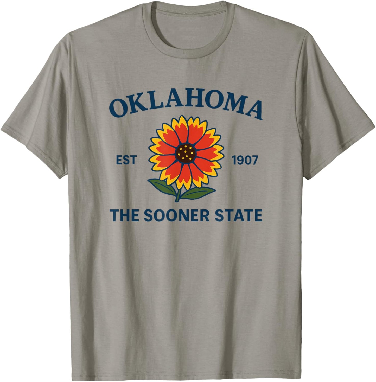 Oklahoma Flower T-Shirt - T-Shirt | Sand