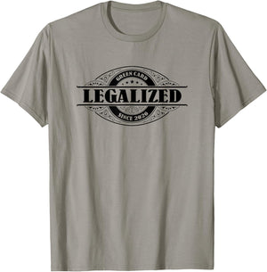Legalized Since 2026 Green Card Gift, USA Greencard Present T-Shirt - T-Shirt | Sand