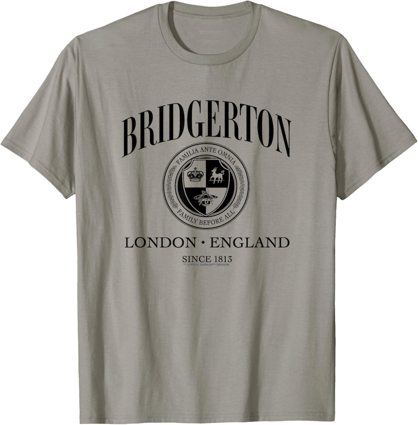 Bridgerton House Emblem Officially Licensed T-Shirt - T-Shirt | Sand