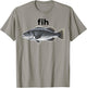 Fih Fish Funny Misspelled Fish Shoes Meme Fih Calling Humor T-Shirt - T-Shirt | Sand
