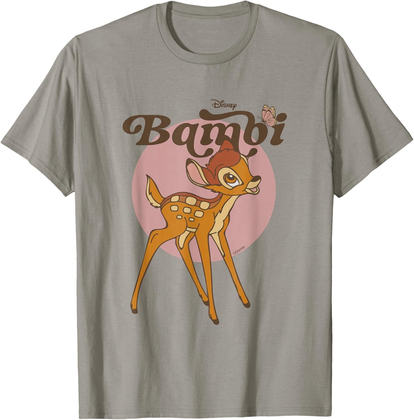 Disney Bambi Classic Character Circle Cute T-Shirt - T-Shirt | Sand