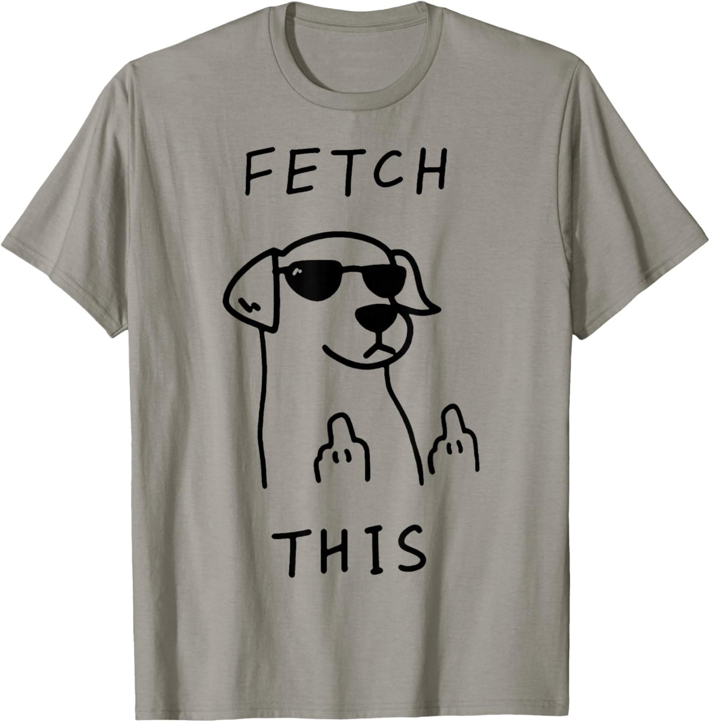 Fetch This Dog with Glasses Meme Humor Joke T-Shirt - T-Shirt | Sand