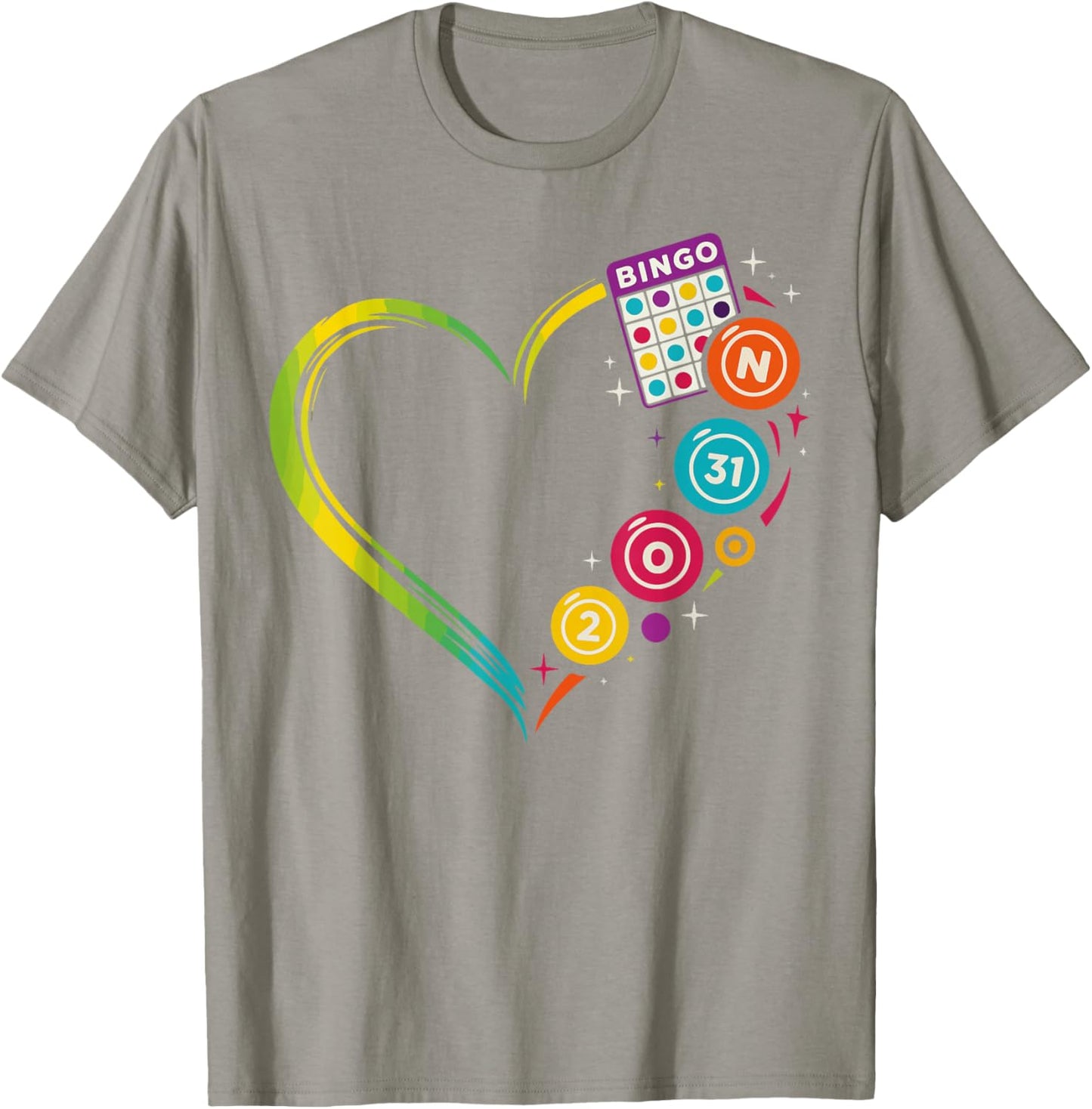 Bingo Player Heart T-Shirt - T-Shirt | Sand