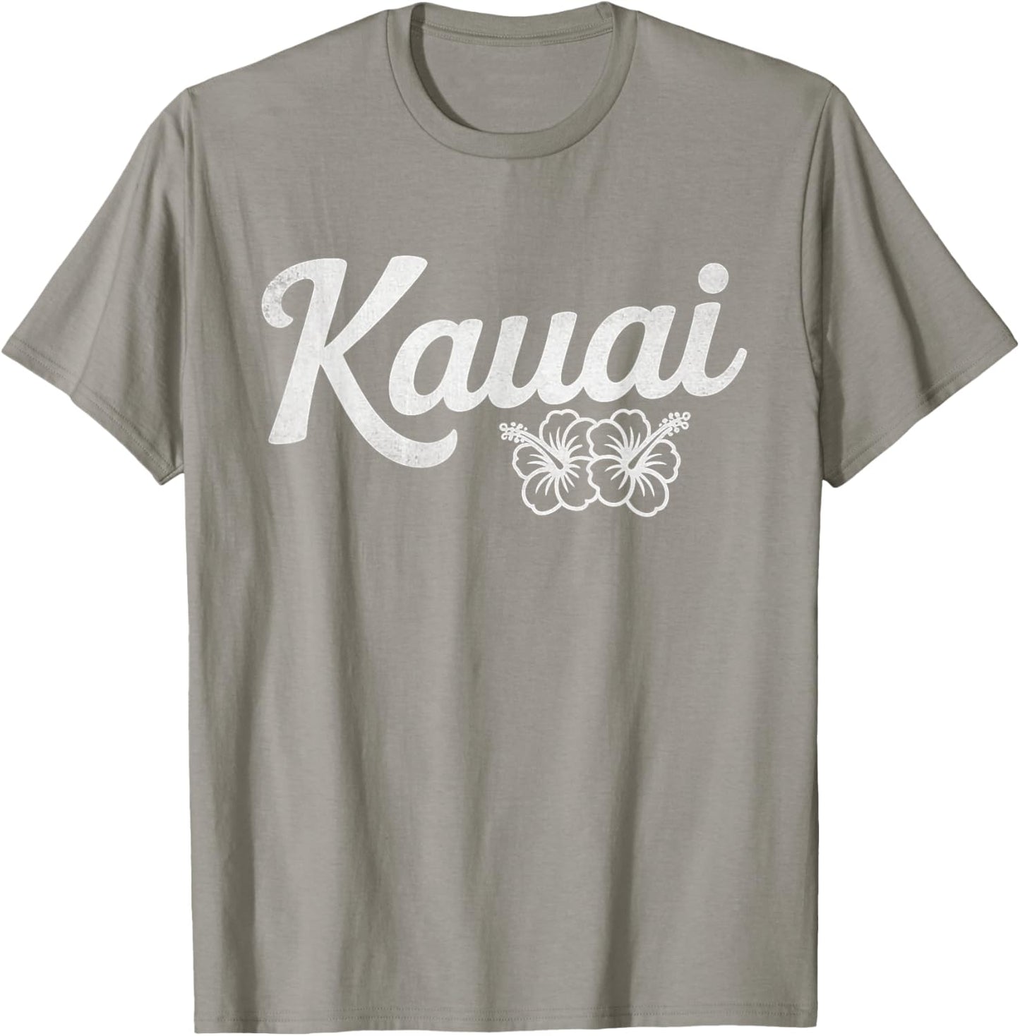 Retro Kauai Tropical Hibiscus Shirt – Minimal Island Style T-Shirt - T-Shirt | Sand