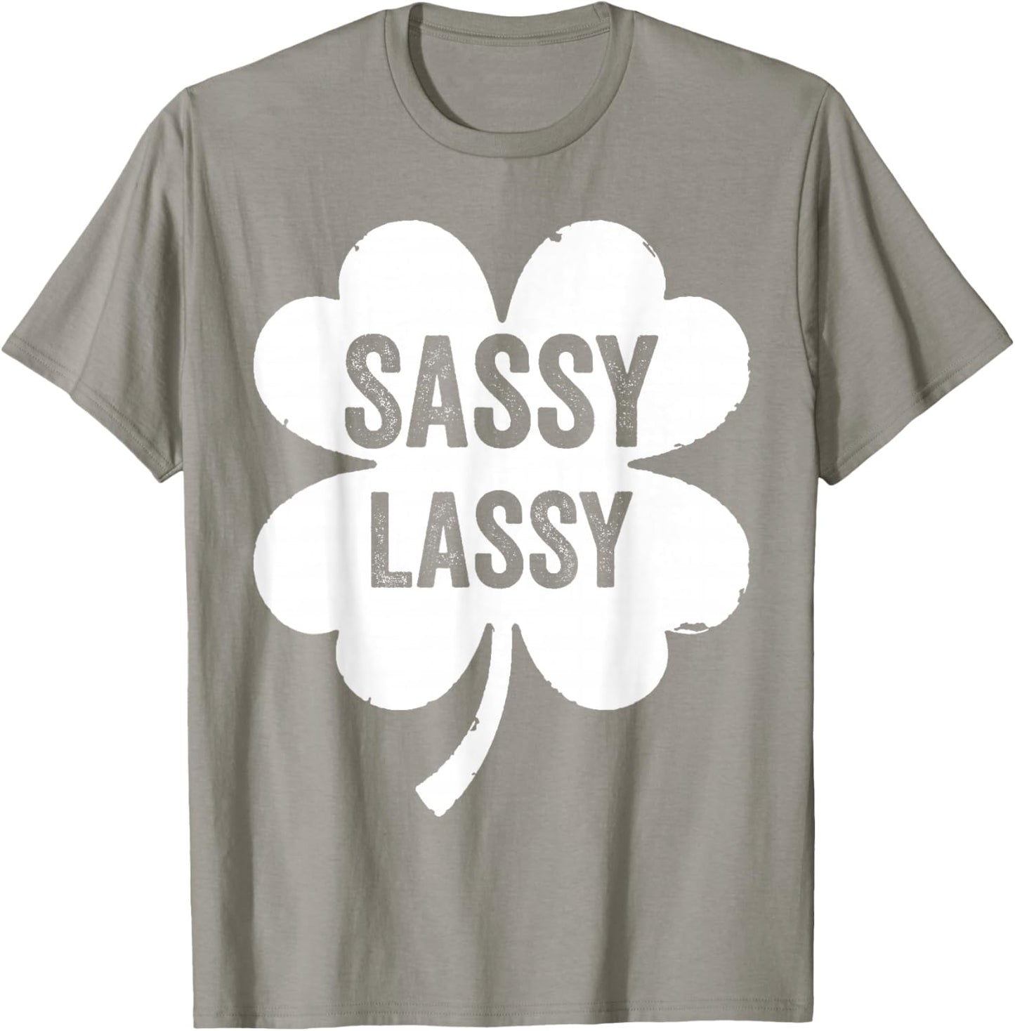 Sassy Lassy Funny & Cute Saint Patrick's Day 2026 T-Shirt - T-Shirt | Sand
