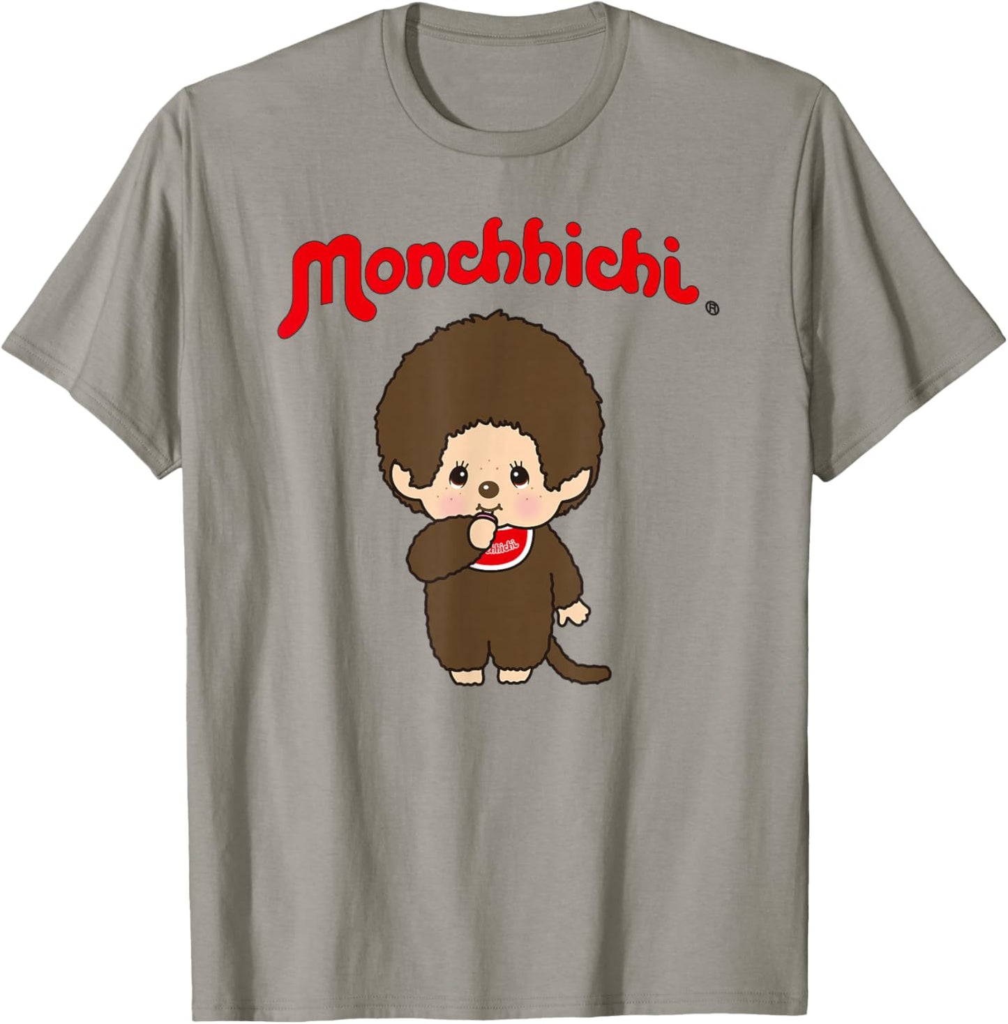 Monchhichi Cute Stance Thumbs Up Fluffy Little Guy T-Shirt - T-Shirt | Sand