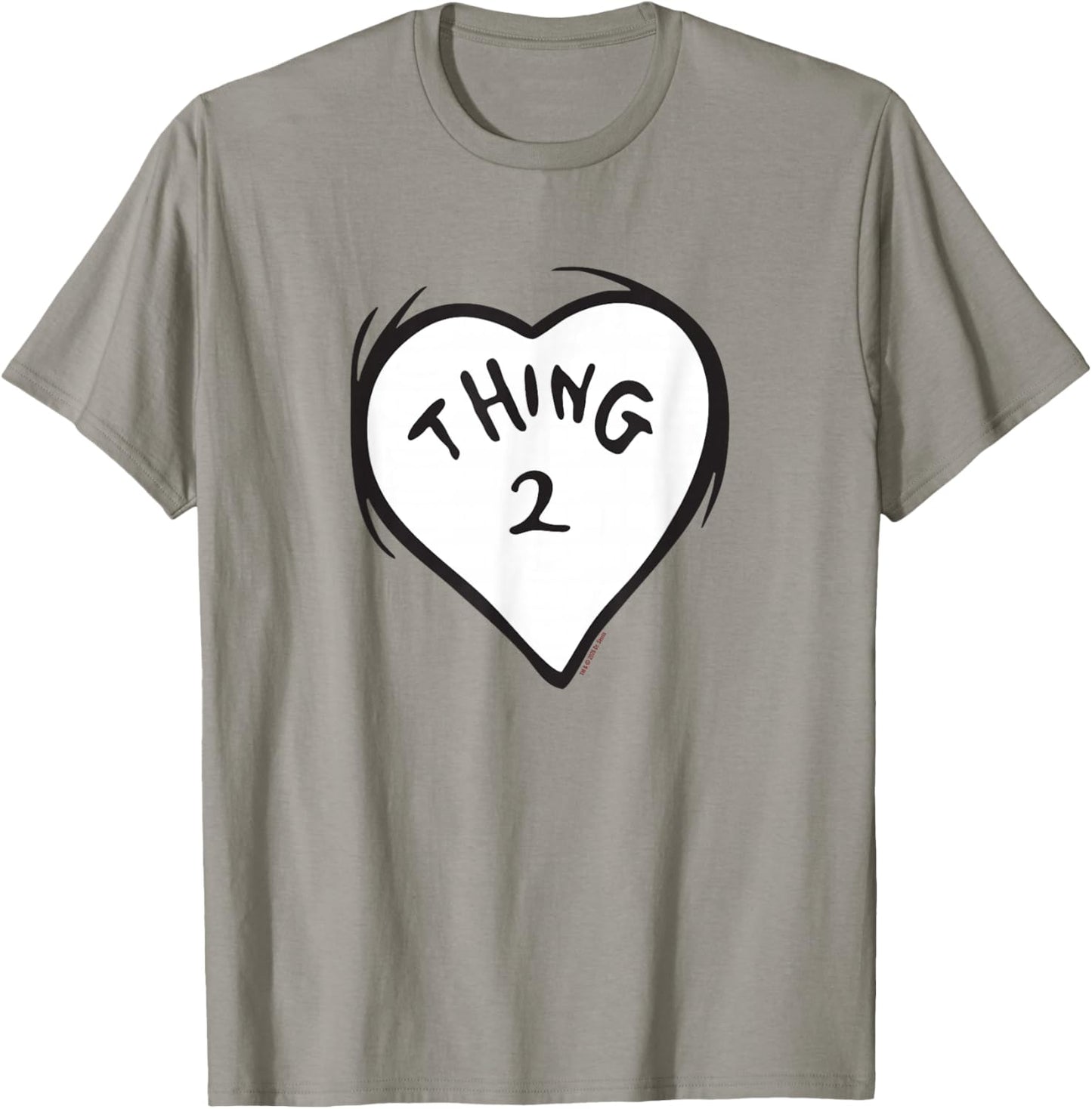 The Cat in The Hat Heart Thing Two Officially Licensed T-Shirt - T-Shirt | Sand