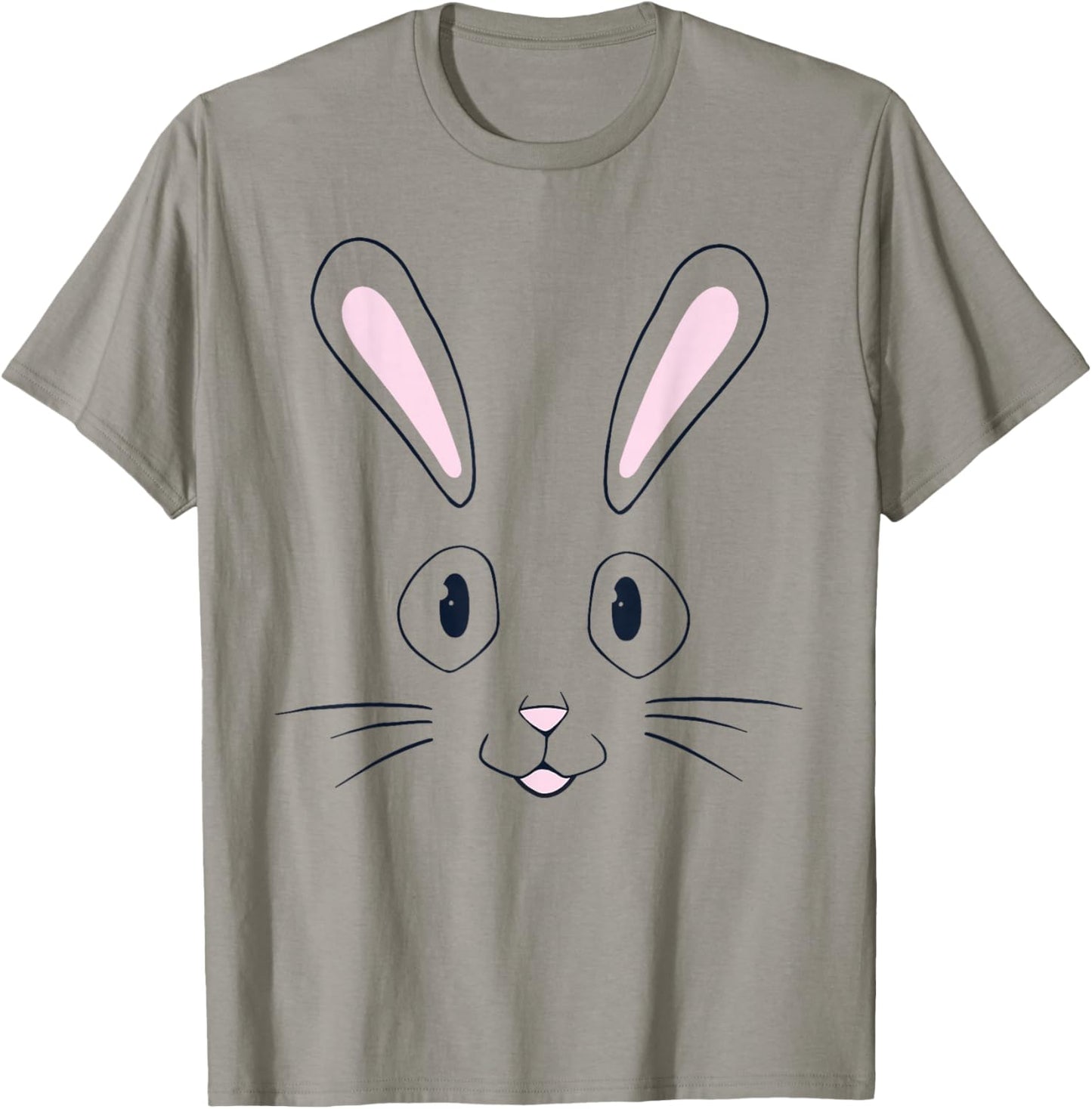 Bunny Face Easter Bunny Rabbit Face Funny Easter Basket Kids T-Shirt - T-Shirt | Sand