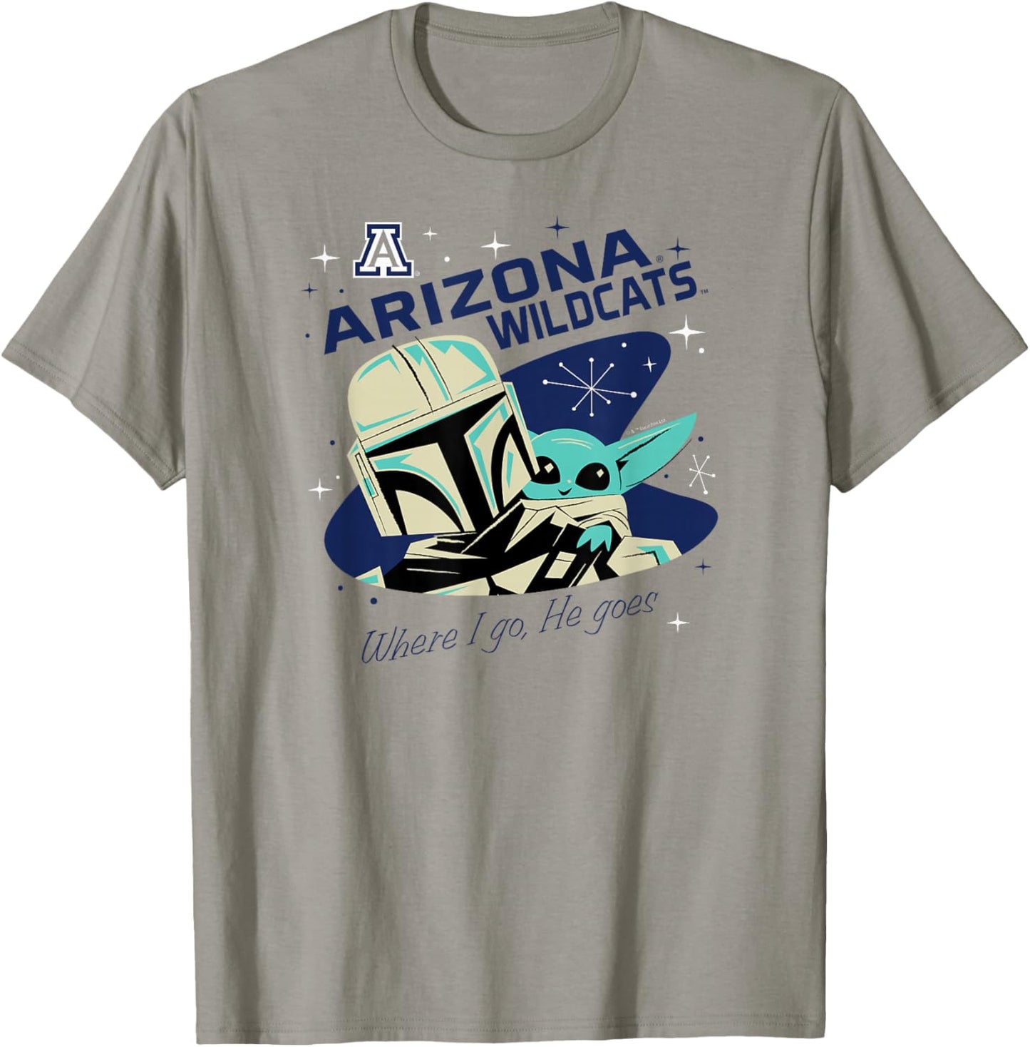 Arizona Wildcats Star Wars Mandalorian Red T-Shirt - T-Shirt | Sand