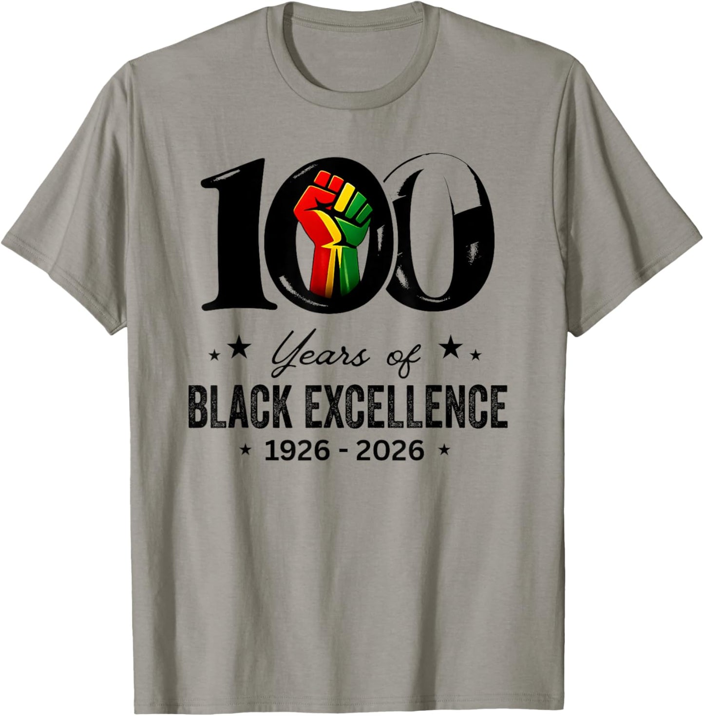 Black History Month 100 Years of Black History Centennial T-Shirt - T-Shirt | Sand
