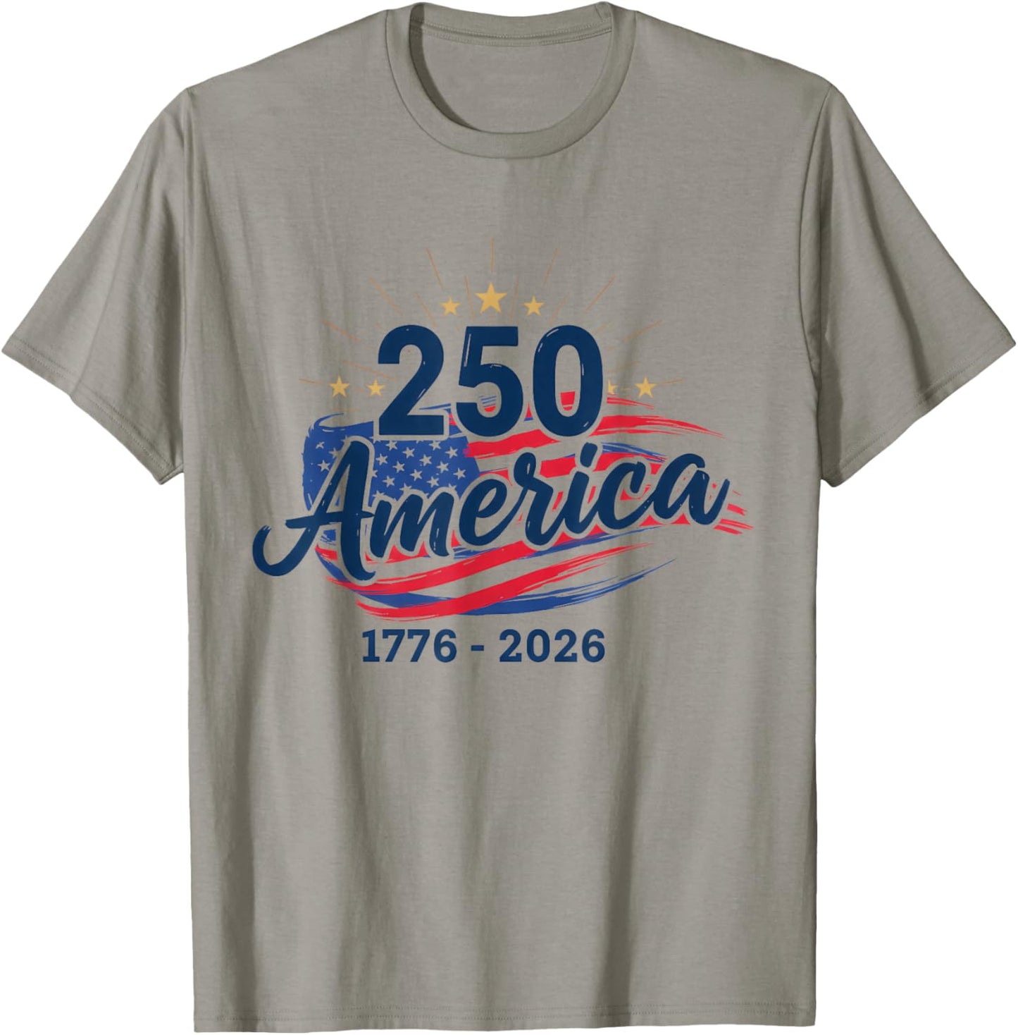 Retro 250 Years American 1776 2026 250th USA Years Men Women T-Shirt - T-Shirt | Sand